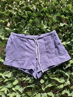 aerie Navy Drawstring Women's Lounge Shorts